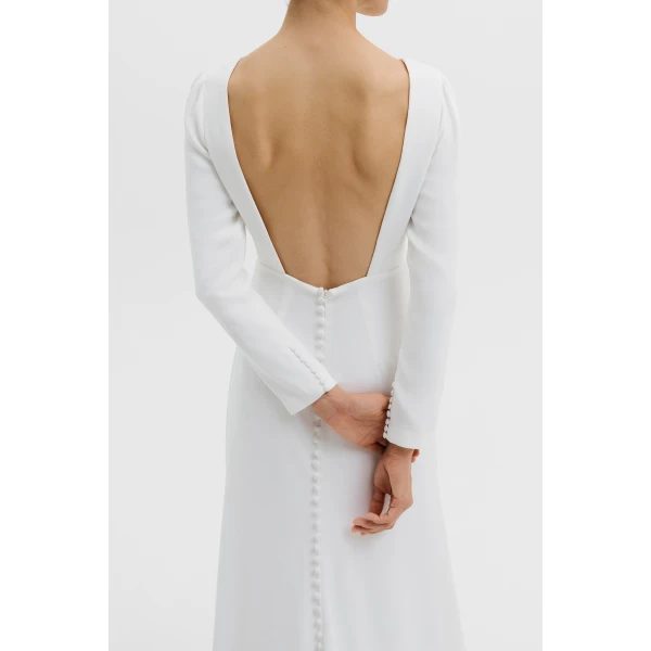 By Malina Elize Gown in Ivory, view 4