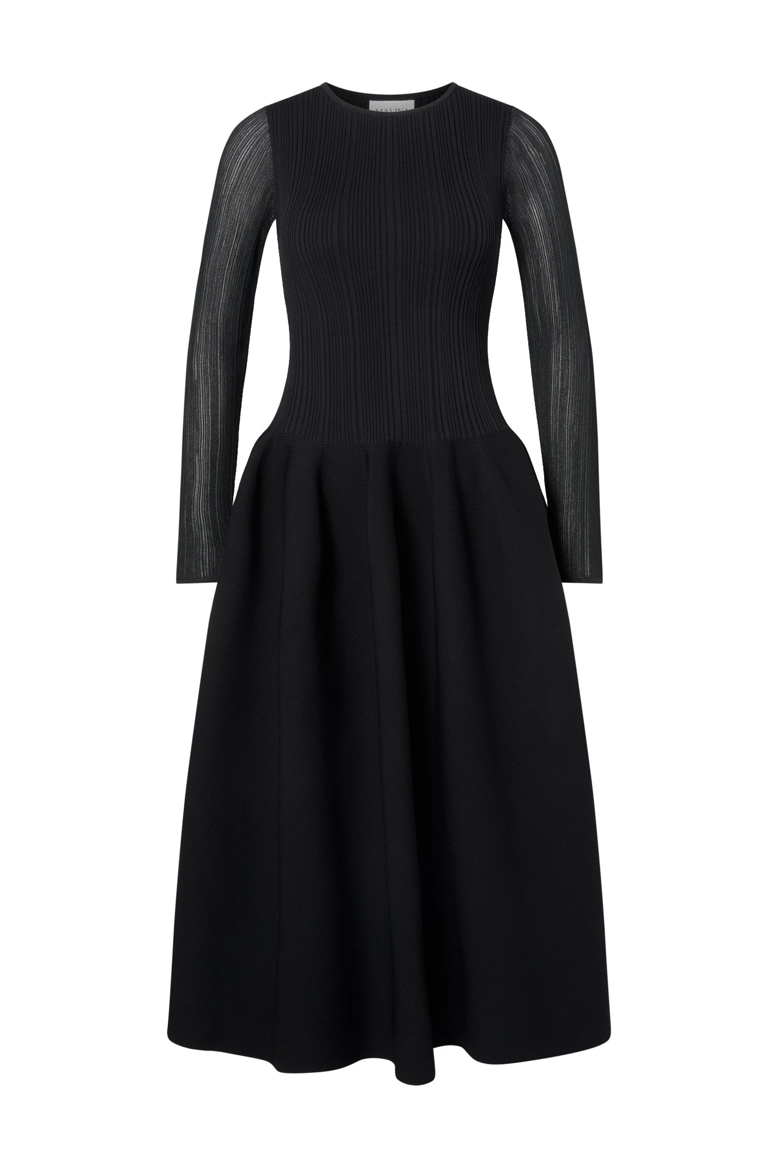 By Malina Elona Midi Dress in Black By Malina Elona Midi Dress in Black