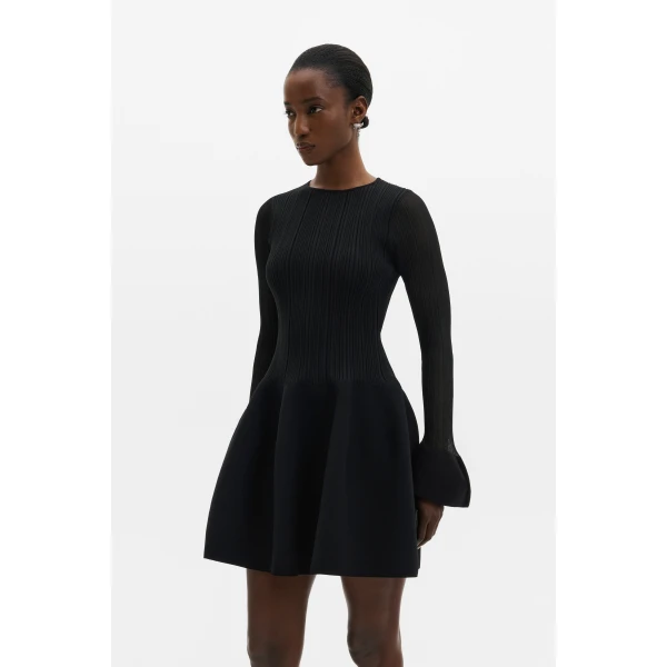 By Malina Elona Mini Dress in Black, view 2