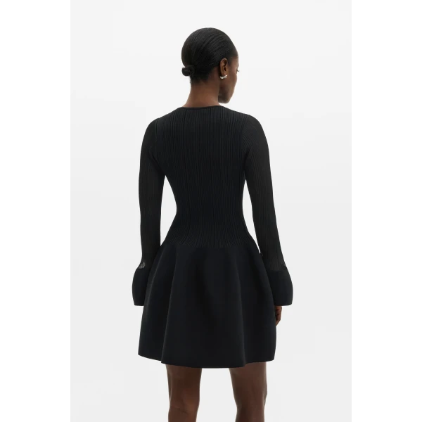 By Malina Elona Mini Dress in Black, view 4