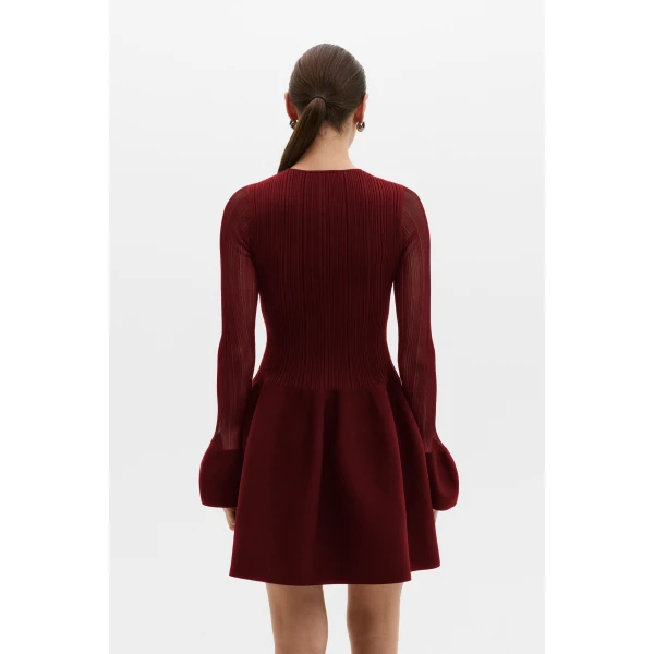 By Malina Elona Mini Dress in Ruby, view 5