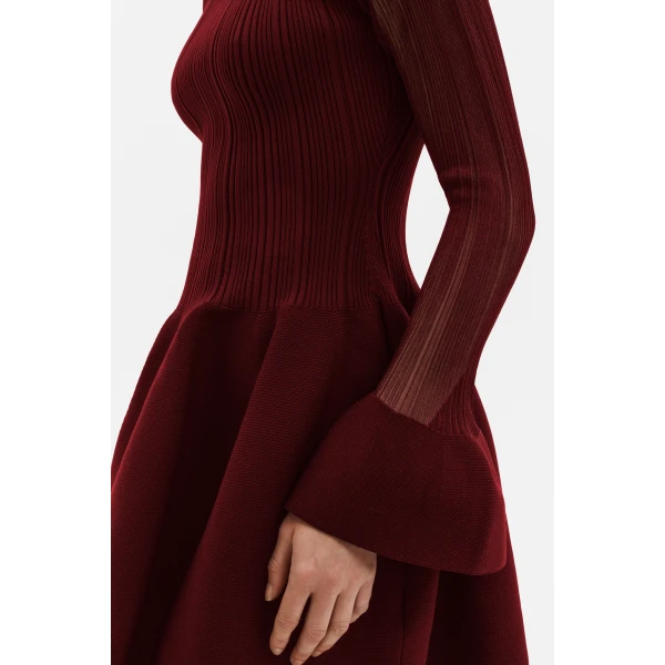By Malina Elona Mini Dress in Ruby, view 6