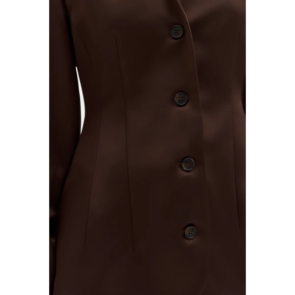 By Malina Emelia Blazer in Dark Brown, view 5