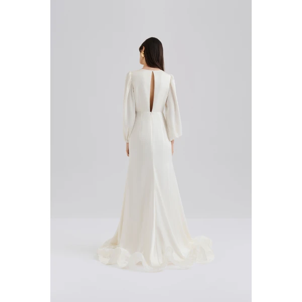 By Malina Emily Gown in Cream, view 3