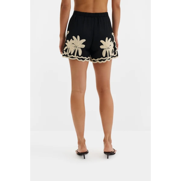 By Malina Fenya Shorts in Black, view 4