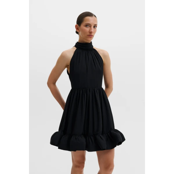 By Malina Fern Mini Dress in Black, view 2