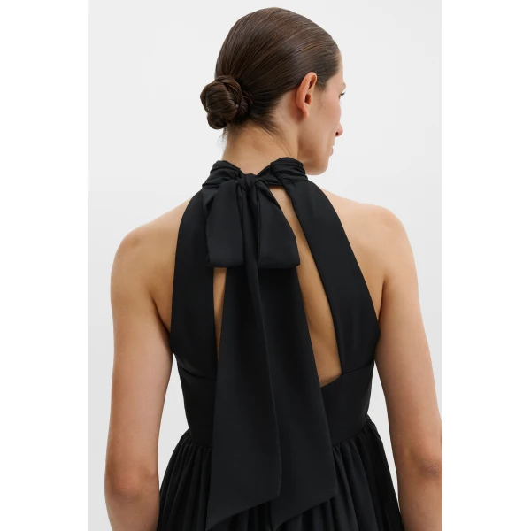 By Malina Fern Mini Dress in Black, view 5