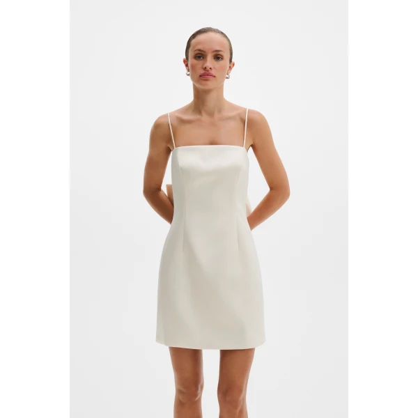 By Malina Florinna Mini Dress in Vanilla, view 4
