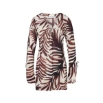 By Malina Fredrica Mini Dress in Burnt Leaf