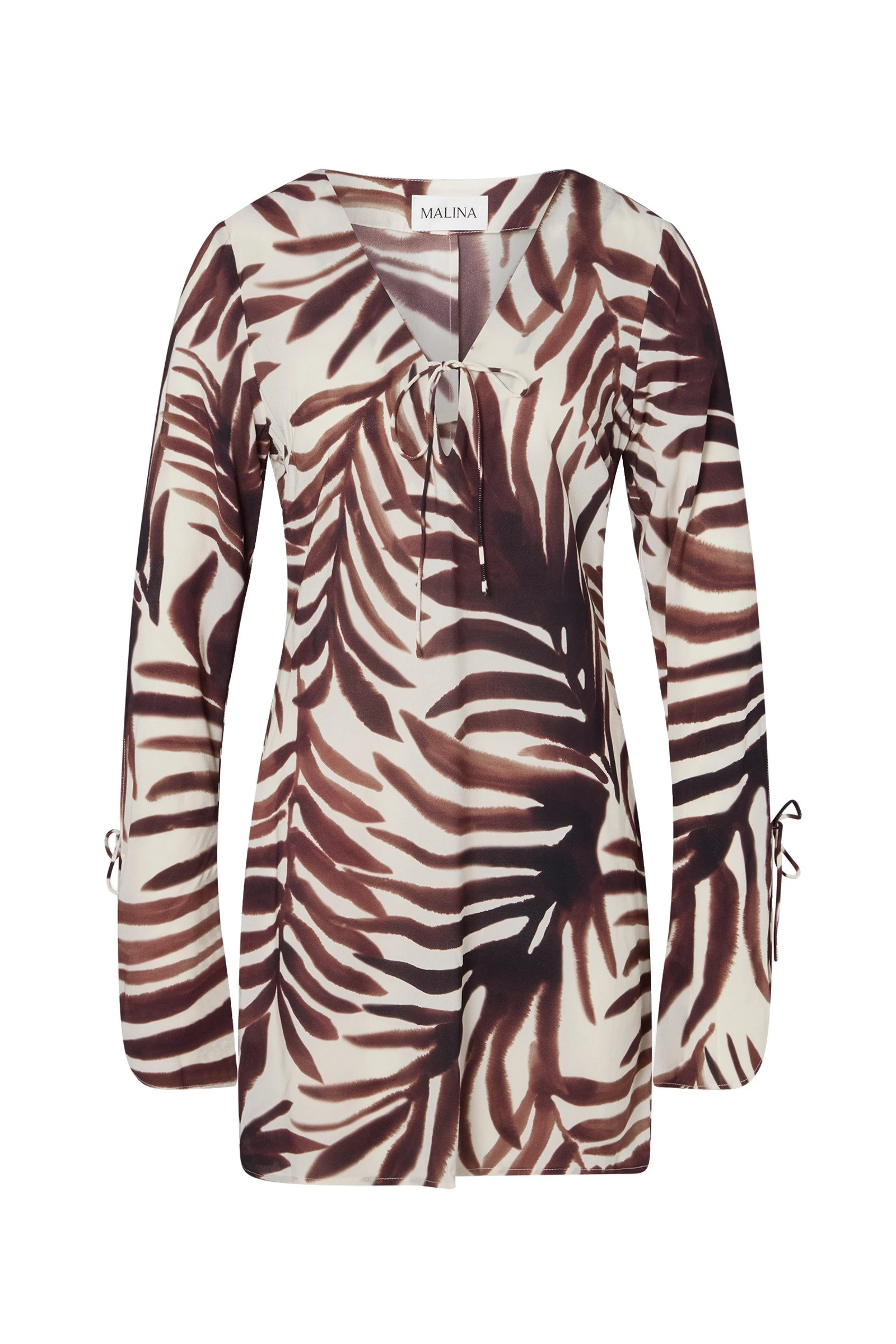 By Malina Fredrica Mini Dress in Burnt Leaf By Malina Fredrica Mini Dress in Burnt Leaf