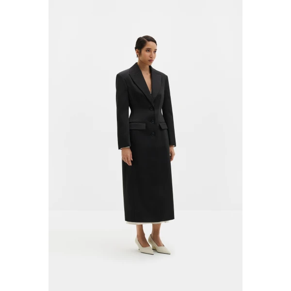 By Malina Gabriella Overcoat in Black Coat, view 2