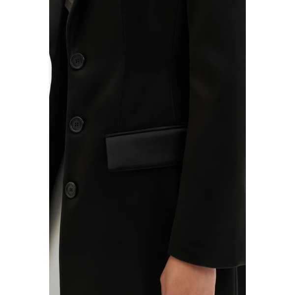 By Malina Gabriella Overcoat in Black Coat, view 4