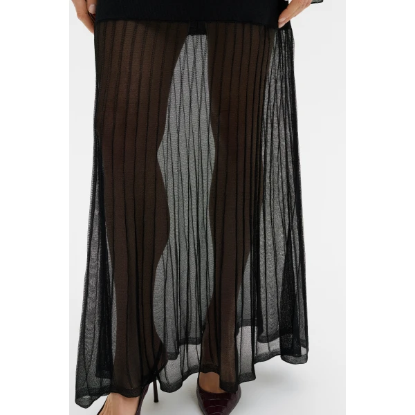 By Malina Haisley Maxi Dress in Black, view 4
