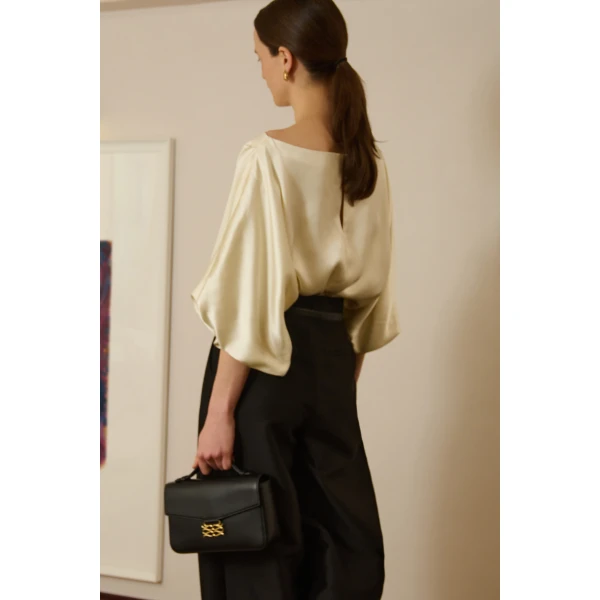 By Malina Havanna Blouse in Pearl, view 6