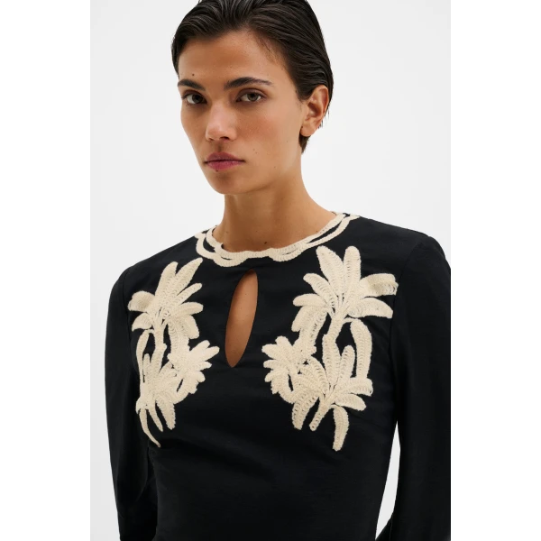 By Malina Henny Mini Dress in Black, view 5