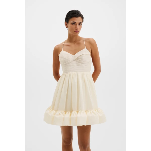 By Malina Hera Mini Dress in Pearl, view 2