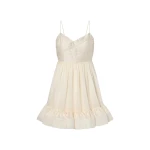 By Malina Hera Mini Dress in Pearl