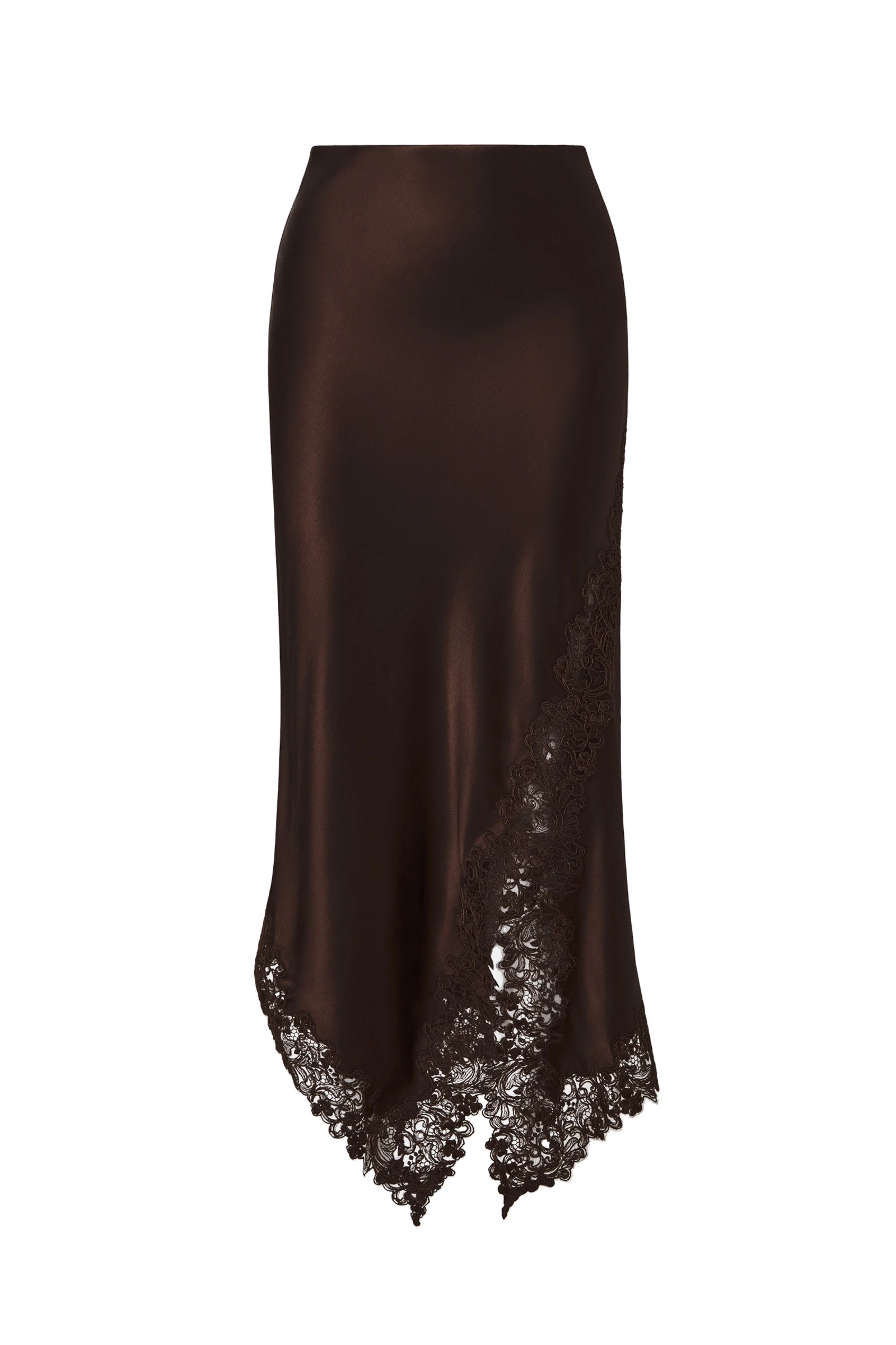 By Malina Heylin Midi Skirt in Dark Brown By Malina Heylin Midi Skirt in Dark Brown