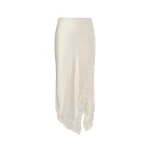 By Malina Heylin Midi Skirt in Pearl