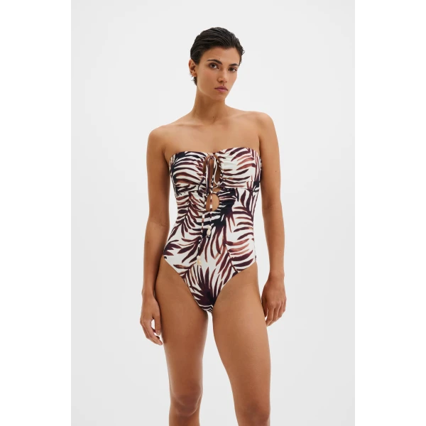 By Malina Idalia Swimsuit in Burnt Leaf, view 2