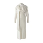 By Malina Ingrid Midi Dress in Pearl