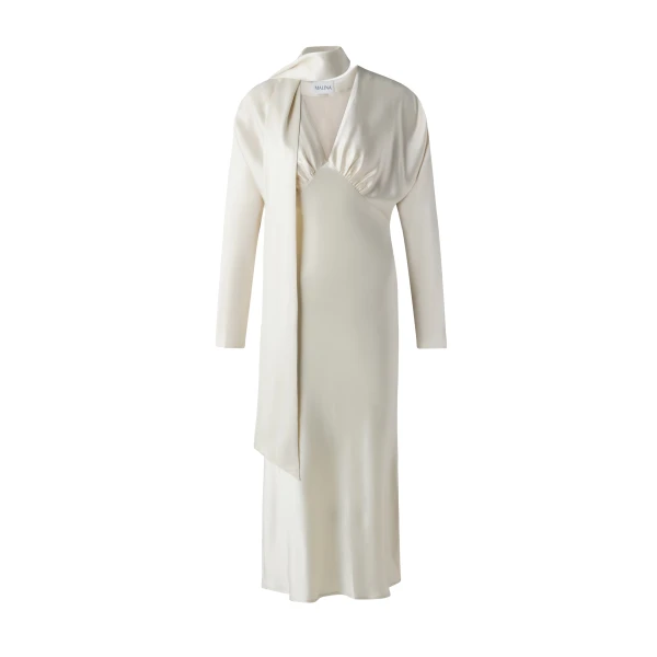 By Malina Ingrid Midi Dress in Pearl