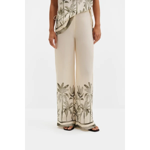 By Malina Izabelle Pants in Palm, view 3