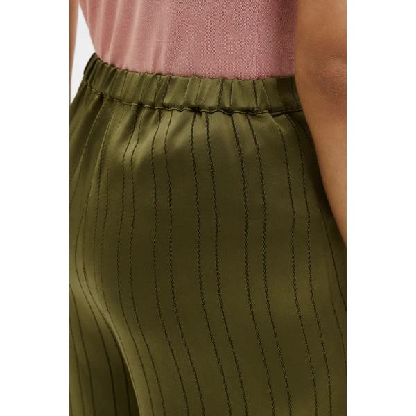 By Malina Izabelle Trousers in Moss Green, view 5