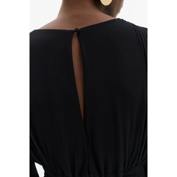 By Malina Jadie Mini Dress in Black, view 6