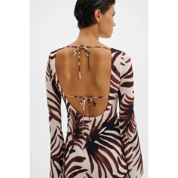 By Malina Jennelie Maxi Dress in Burnt Leaf, view 4