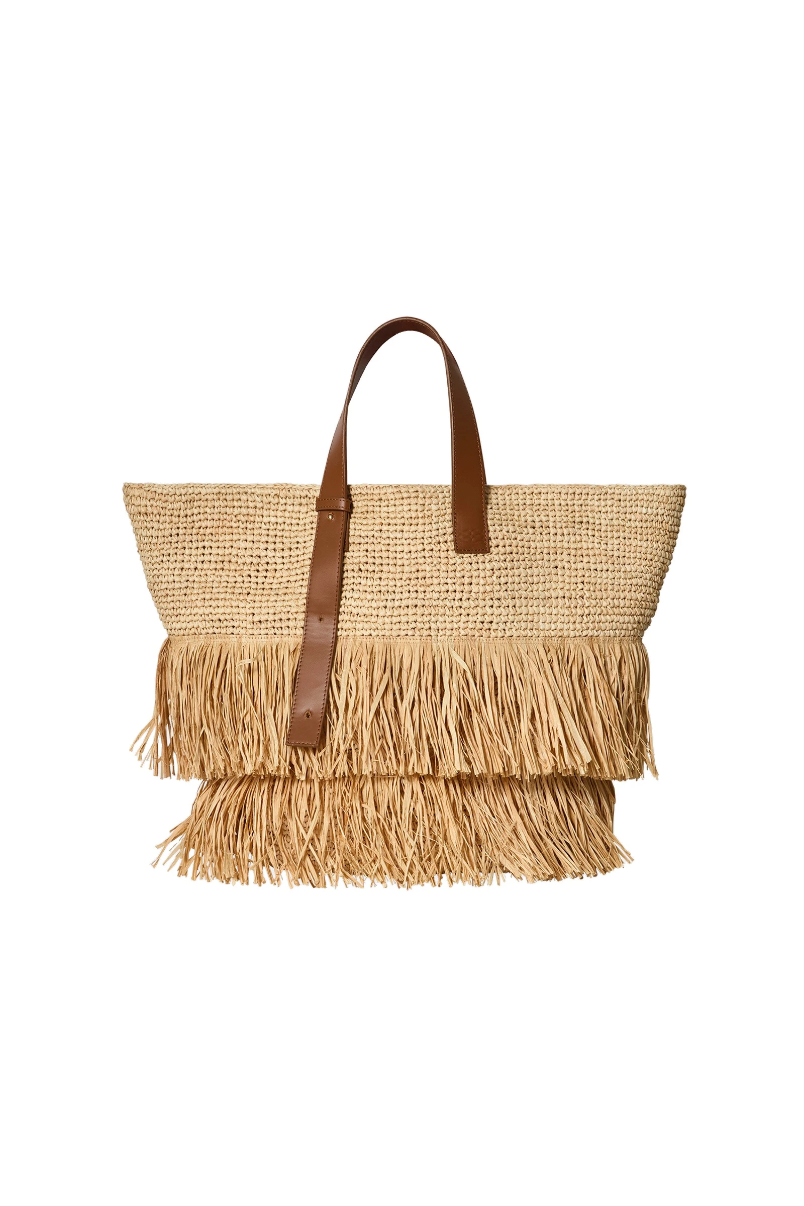 By Malina Jina Raffia Tote Bag in Natural By Malina Jina Raffia Tote Bag in Natural