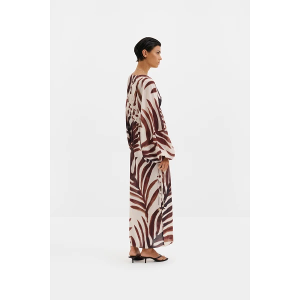 By Malina Joseline Maxi Kaftan in Burnt Leaf, view 3