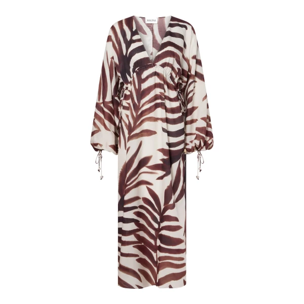 Joseline Maxi Kaftan in Burnt Leaf