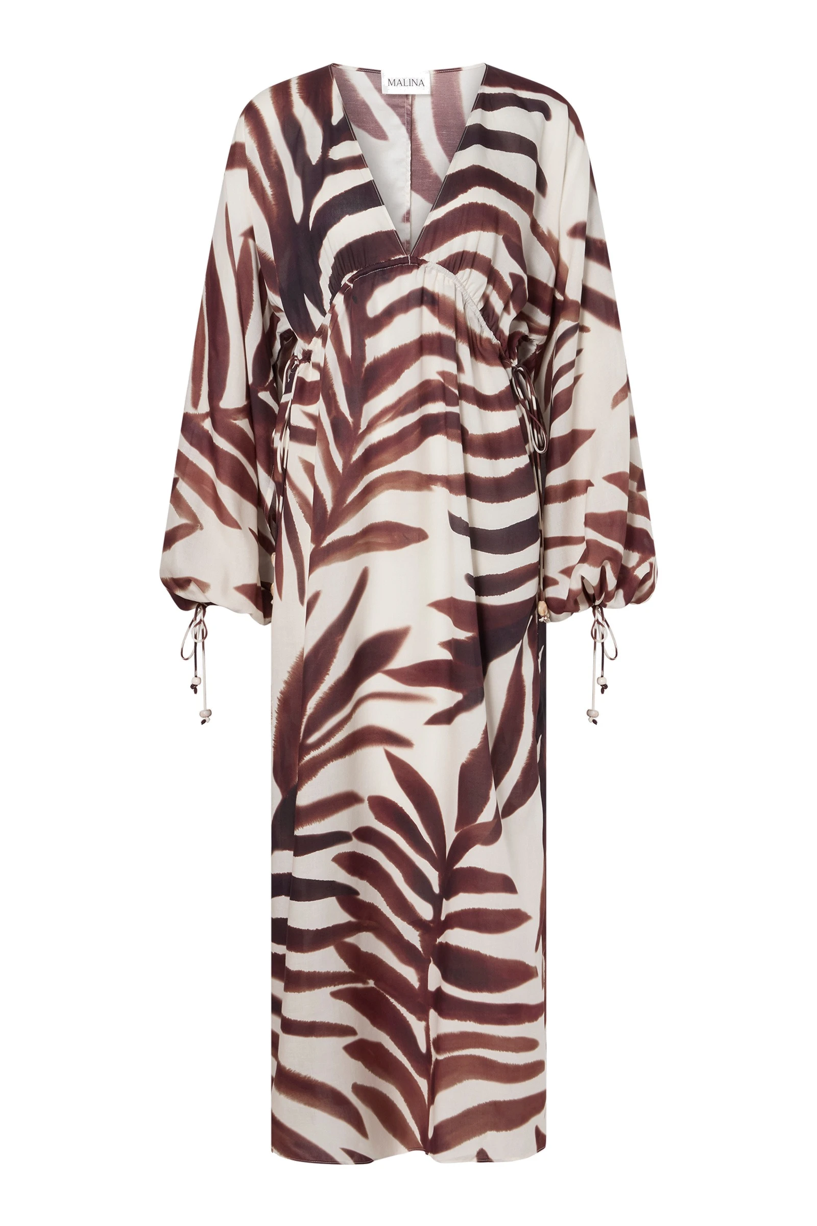 By Malina Joseline Maxi Kaftan in Burnt Leaf By Malina Joseline Maxi Kaftan in Burnt Leaf