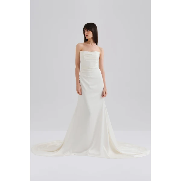 By Malina Josephine Gown in Cream, view 3