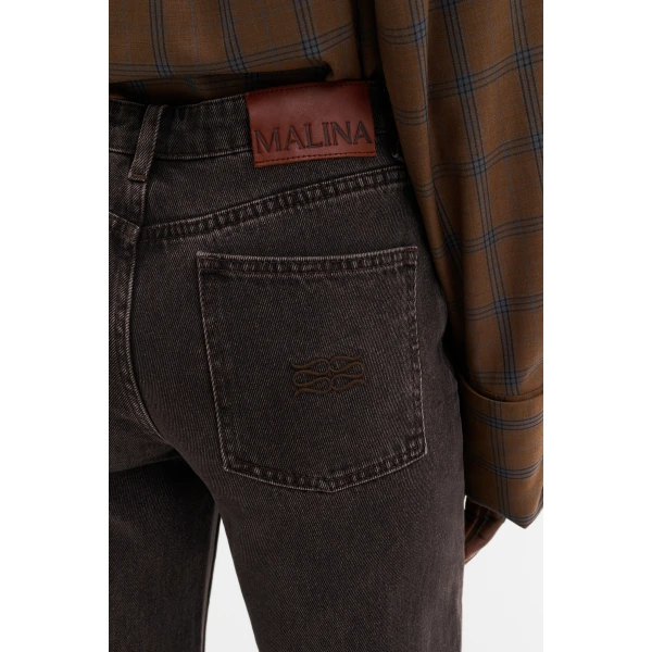 By Malina Katia Jeans in Brown Wash, view 5