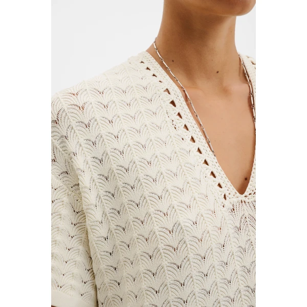 By Malina Kira Midi Dress in White, view 4