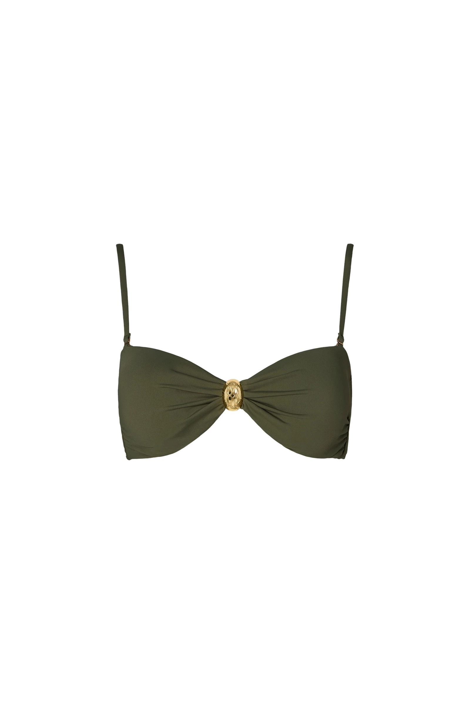 By Malina Leana Bikini Top in Dusty Olive By Malina Leana Bikini Top in Dusty Olive