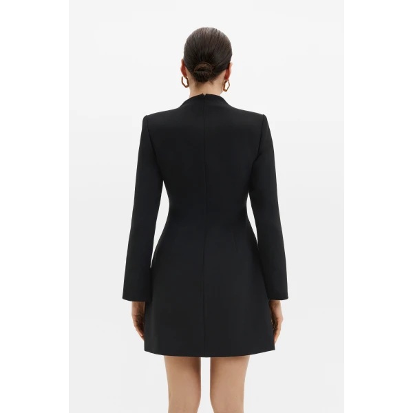 By Malina Leanna Mini Dress in Black, view 4