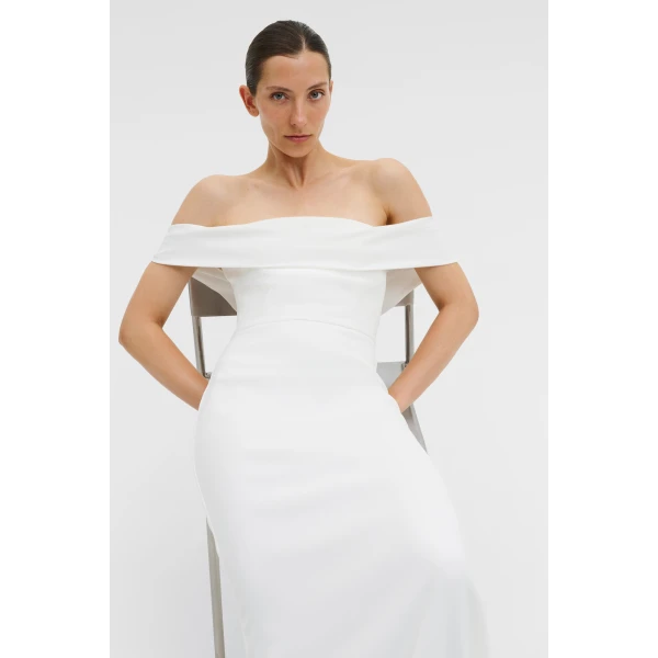 By Malina Leia Gown in Ivory, view 5