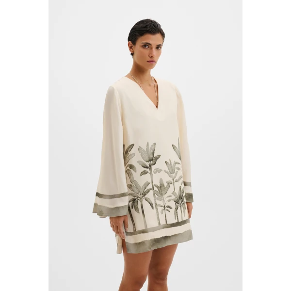 By Malina Leonella Mini Dress in Palm, view 2