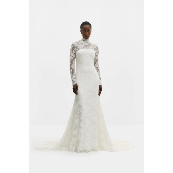 By Malina Leonore Gown in Ivory, view 2