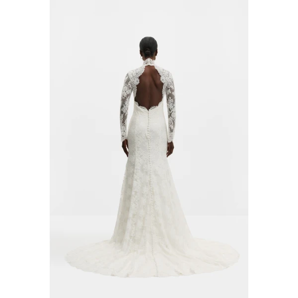By Malina Leonore Gown in Ivory, view 3