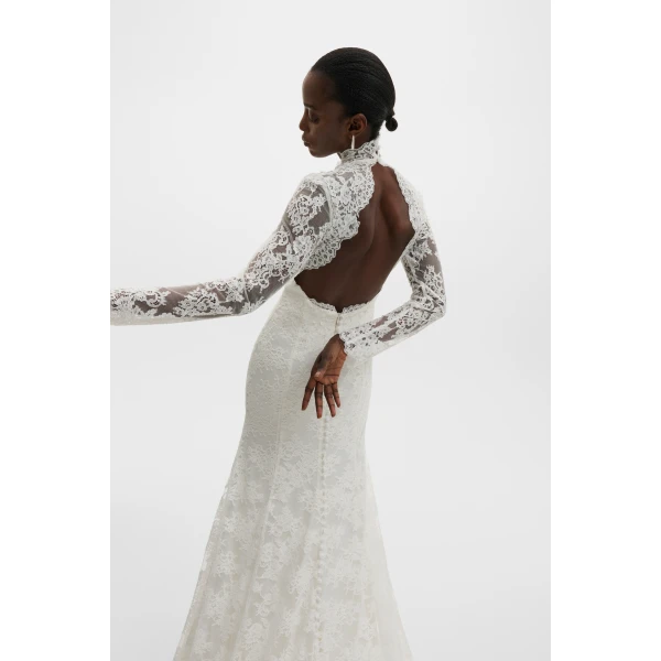 By Malina Leonore Gown in Ivory, view 4