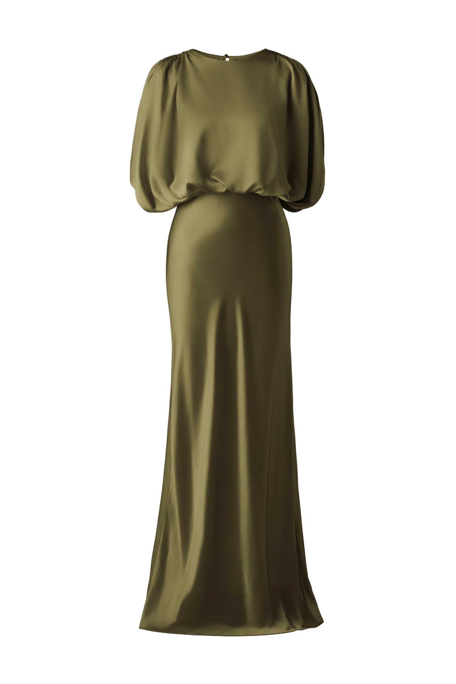 By Malina Linhe Maxi Dress in Moss Green By Malina Linhe Maxi Dress in Moss Green