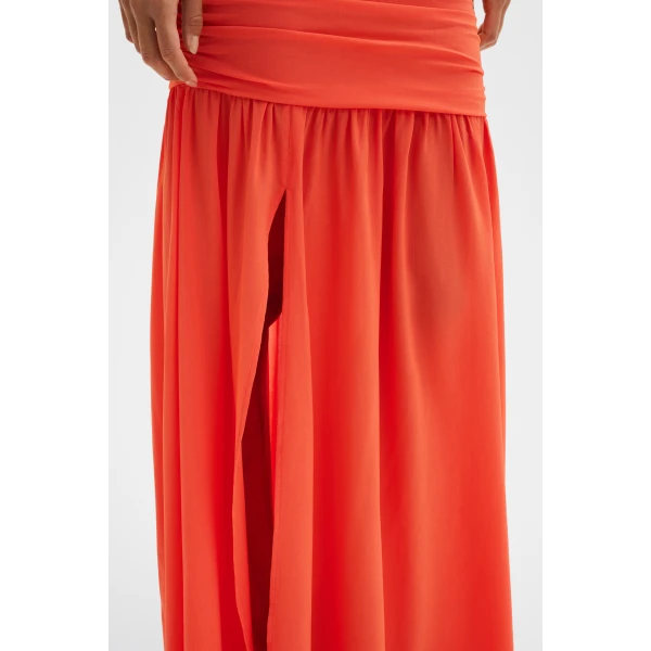 By Malina Loana Maxi Dress in Coral, view 4