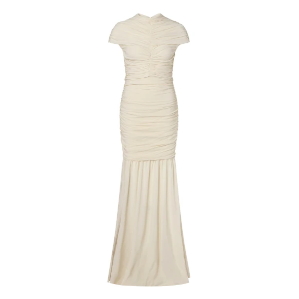 By Malina Loana Maxi Dress in Pearl
