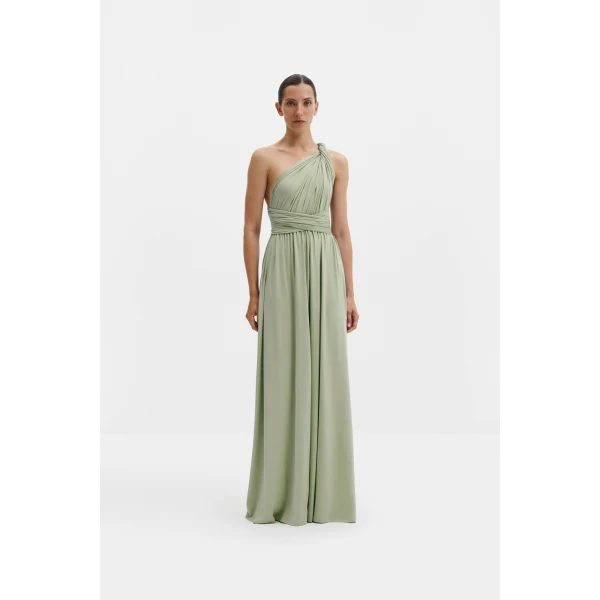 By Malina Lola Maxi Dress in Sage, view 2