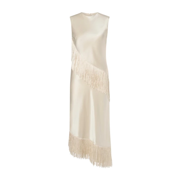 By Malina Lovis Midi Dress in Pearl