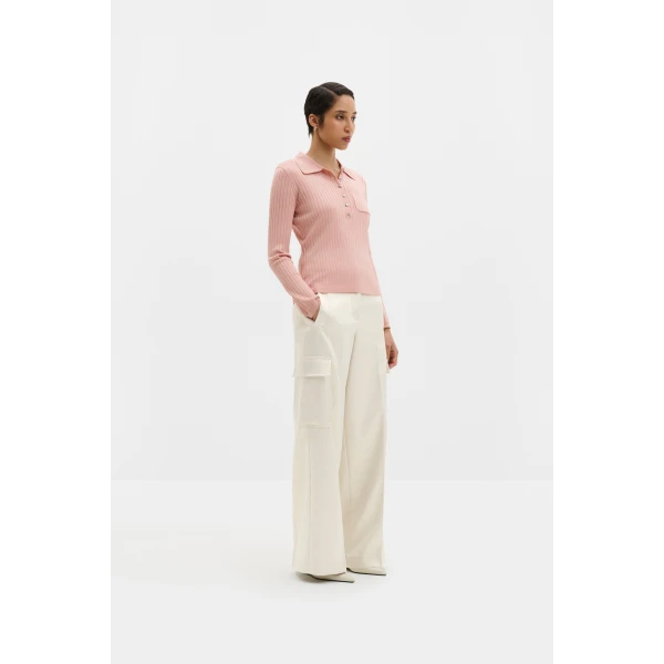 By Malina Madilyn Trousers in Pearl, view 2